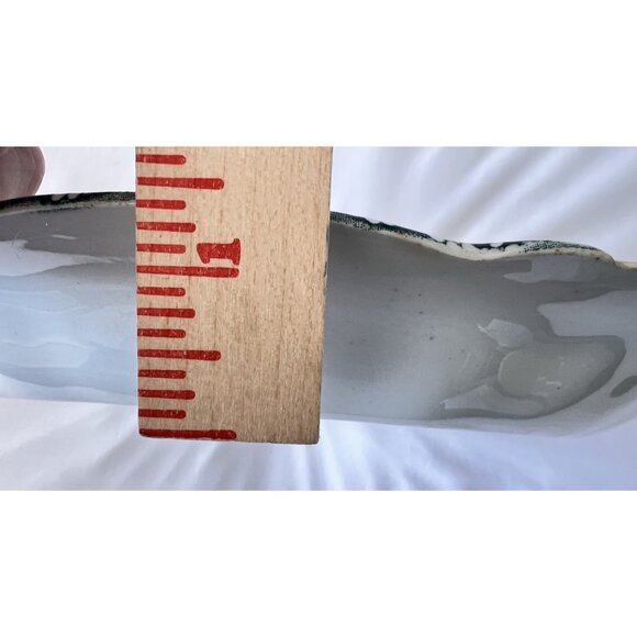 Upper Hanley 16” Platter Dorothy Green White Semi-Porcelain Made in England - Picture 9 of 9